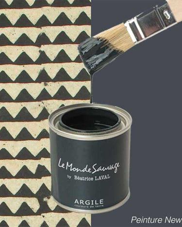 Papel pintado triángulos negros hojas de arroz pack 12