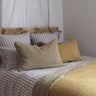 Plaid de lino gofrado Izamal bicolor reversible 150x200 y 260x260