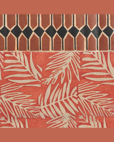 Superfrise Vertebra Sienne friso artesanal papel de arroz 9 bandas