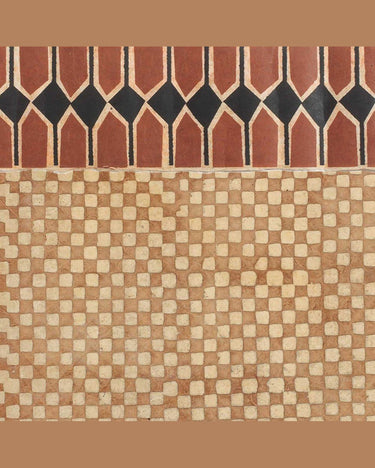 Superfrise Vertebra Sienne friso artesanal papel de arroz 9 bandas