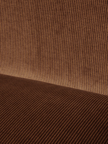 Sillón Buur Lounge de Terciopelo Devoré Rust, Diseño Escultural