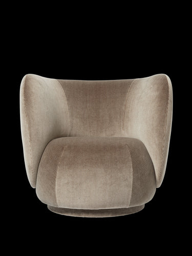 Sillón Lounge Rico en Terciopelo Devoré Gris Flint