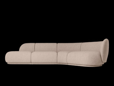 Brazo derecho Rico sofá modular bouclé natural, estructura FSC