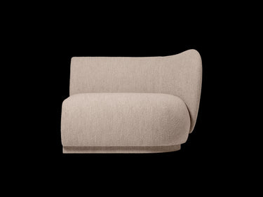 Brazo derecho Rico sofá modular bouclé natural, estructura FSC