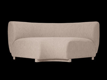 Sofá Esquinero Modular Rico 90 Bouclé Suave Natural, Profundo