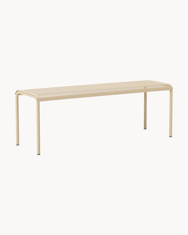 Banco de jardín Dapple beige de acero galvanizado en Matuta Home - imagen 1