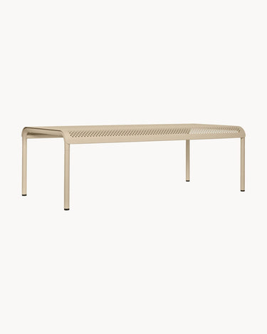 Mesa de centro de jardín Dapple champán de acero galvanizado en Matuta Home - imagen 1