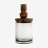 Tarro vidrio tapa madera natural 850ml Nordal
