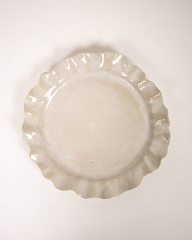 Plato de postre Valerie en gres diseño romántico para mesa