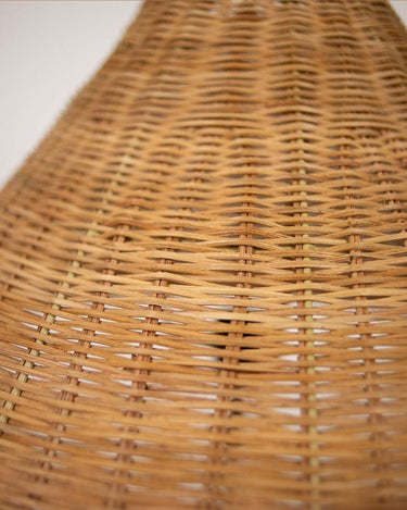 Pantalla de ratán cónica Scarlette grande para lámpara de techo