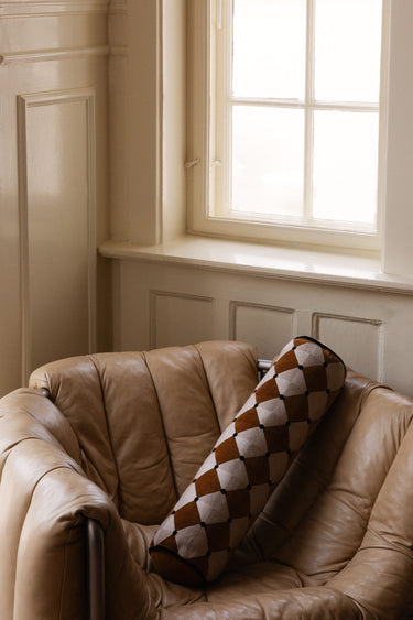 Cojín Bolster Esmeralda Amarillo 100% Algodón Diseño Estampado