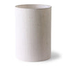 Pantalla cilíndrica de lámpara lino natural Ø24,5 cm