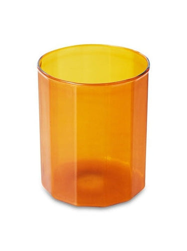 Vaso Sunlit ámbar de vidrio borosilicato 425 ml diseño transparente
