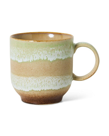 Taza café 70s de gres multicolor umber, 250 ml