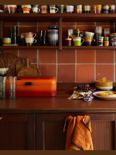 Tazas cappuccino 70s Ceramics Verve, juego de 4 cerámica esmaltada