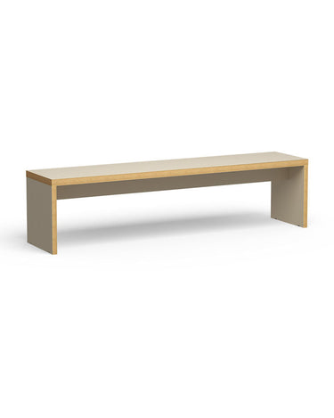 Banco de comedor crema 180 cm MDF laminado diseño minimalista
