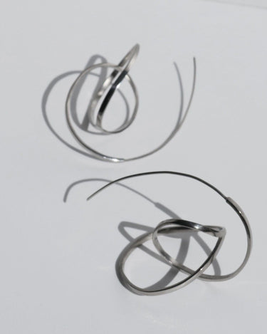 Pendientes grandes de plata Embolic Joidart