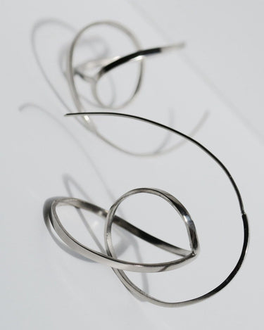 Pendientes grandes de plata Embolic Joidart