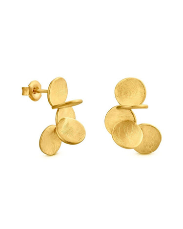 Pendientes medianos dorados Arai Joidart