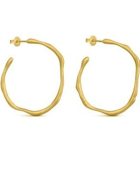 Aros dorados grandes Clara Joidart