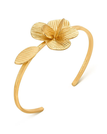 Pulsera abierta dorada Pampalonia Joidart