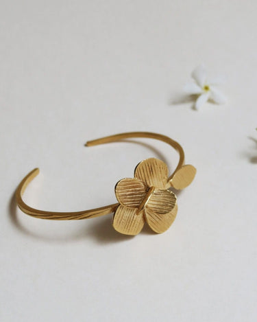 Pulsera abierta dorada Pampalonia Joidart