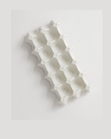 White ceramic egg cup by Olsson & Jensen on the breakfast table