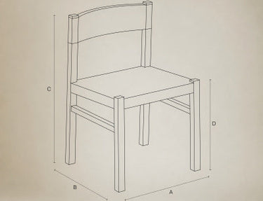 Icono técnico silla CORA exterior Dareels
