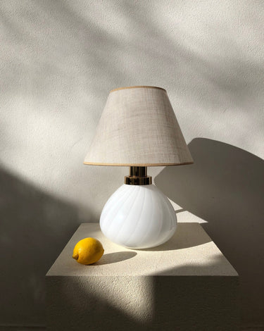 Vintage Murano Swirl Glass Table Lamp