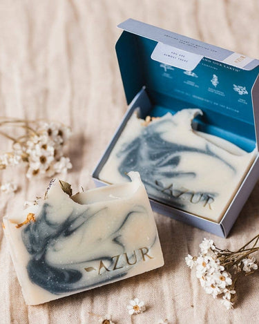 Jabón natural en barra menta y eucalipto