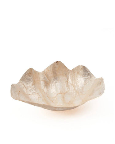 Jabonera pequeña de nácar blanco