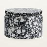 Jarra almacenamiento terrazo negro blanco con tapa Nordal