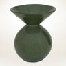 Jarron de ceramica con esmalte reactivo verde oscuro Urban Nature Culture