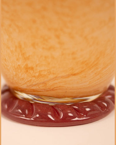 Peach ceramic vase by Olsson & Jensen for decoration