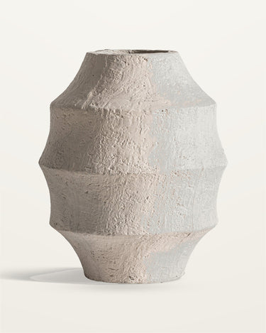 Jarrón de cemento crema de Vical