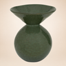 Jarron de ceramica con esmalte reactivo verde oscuro Urban Nature Culture