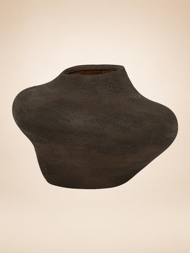 Jarron de gres con acabado mate marron Urban Nature Culture