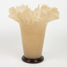 Beige glass vase by Olsson & Jensen