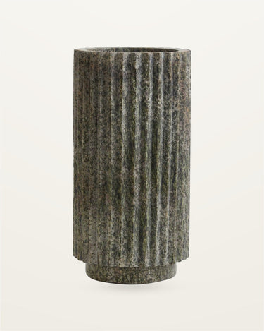 Jarrón LOON de mármol verde pulido – Nordal