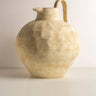 Jarrón de terracota blanco roto