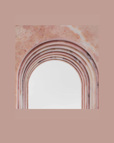 Mesa de mármol rosa para salón