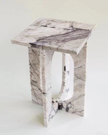 Mesa de mármol natural decorativa