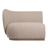 Reposabrazos Izquierdo Sofá Rico Modular Bouclé Suave Natural Diseño Curvo Ergonómico