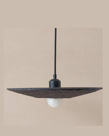Lámpara colgante de madera para iluminación cálida