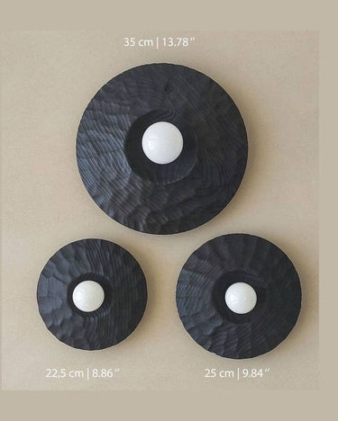 Lámpara colgante artesanal de madera