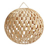 Lámpara colgante de rafia natural grande de Tine K Home