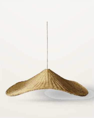Lámpara colgante de ratán natural