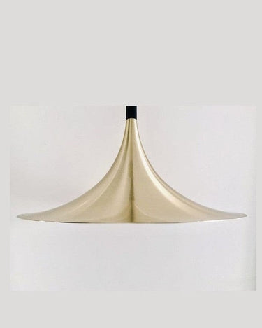 Lampe vintage en laiton en forme de trompette