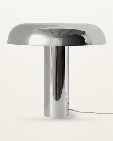 Lámpara de mesa de acero cromado