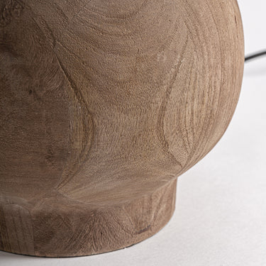 Lámpara de mesa de madera de mango y yute de Vical, imagen 4